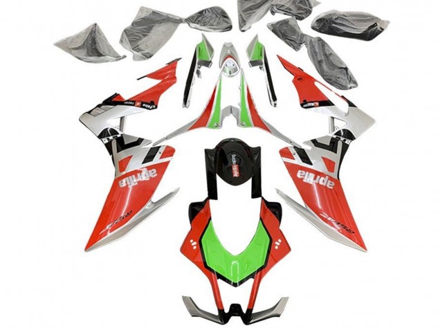 2016-2020 Aprilia RSV4 1000 Motorcycle Fairings - Red Silver Black Green