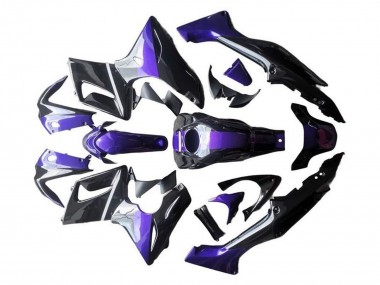 2002-2006 Honda CBR125R Motorcycle Fairings - Silver Purple Glossy Black
