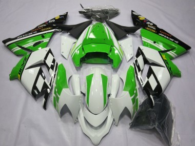 2004-2005 Kawasaki ZX10R Motorcycle Fairings - White Green