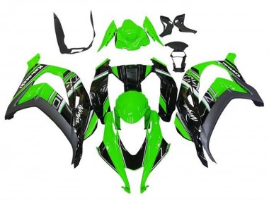 2016-2020 Kawasaki ZX10R Motorcycle Fairings - Green Black Grey