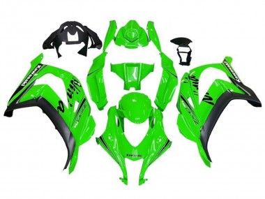 2016-2020 Kawasaki ZX10R Motorcycle Fairings - Green Black