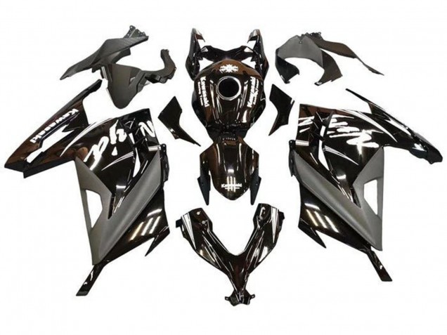 2013-2024 Kawasaki EX300 Motorcycle Fairings - Glossy Black Matte Black White