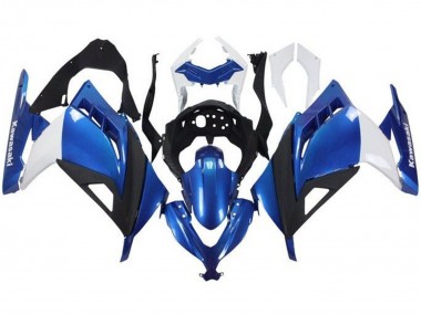 2013-2024 Kawasaki EX300 Motorcycle Fairings - White Blue Black
