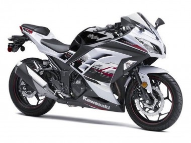 2013-2024 Kawasaki EX300 Motorcycle Fairings - White Black Red Accents