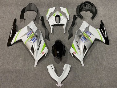 2013-2024 Kawasaki EX300 Motorcycle Fairings - White Silver Green Black