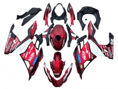 2018-2024 Kawasaki Ninja 400 Motorcycle Fairings - Red Blue White Trick Star Bridgestone