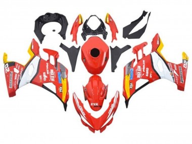 2018-2024 Kawasaki Ninja 400 Motorcycle Fairings - Red White Yellow Black Trick Star Bridgestone