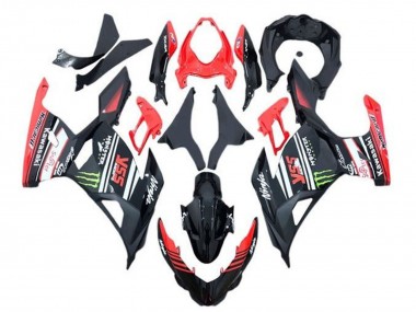 2018-2024 Kawasaki Ninja 400 Motorcycle Fairings - Red Black Green Monster