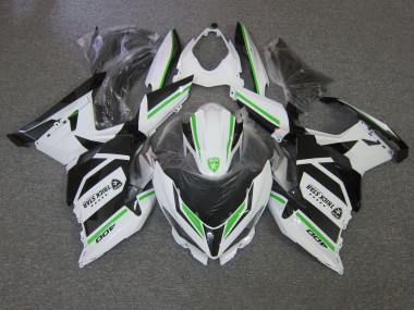 2018-2024 Kawasaki Ninja 400 Motorcycle Fairings - White Green Black Trick Star