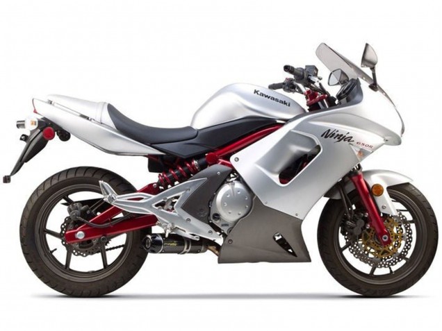 2006-2008 Kawasaki Ninja 650 EX650 Motorcycle Fairings - Silver Black Red