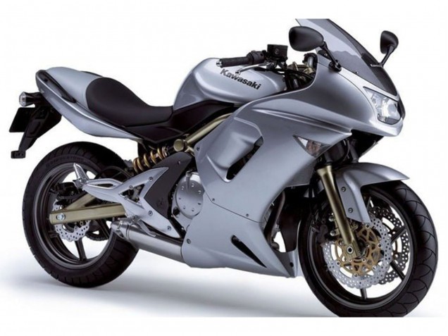 2006-2008 Kawasaki Ninja 650 EX650 Motorcycle Fairings - Metallic Silver