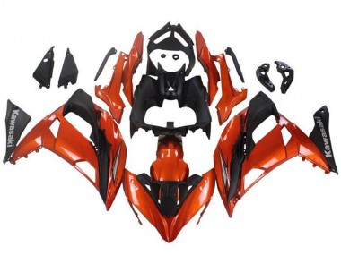 2017-2019 Kawasaki Ninja 650 EX650 Motorcycle Fairings - Orange Matte Black