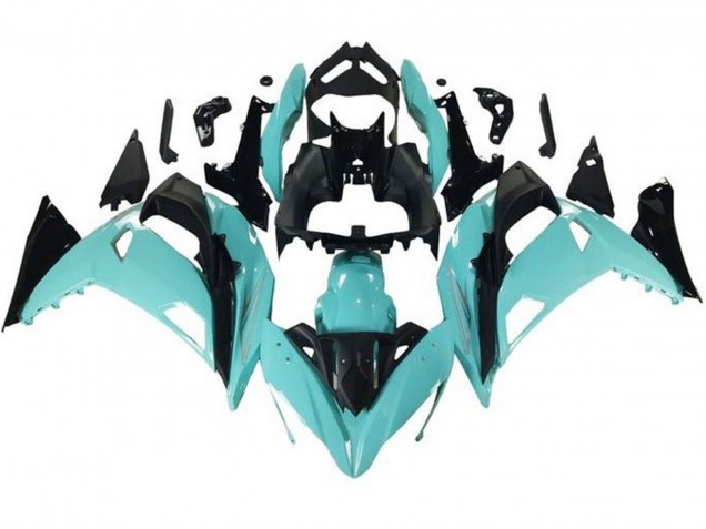 2017-2019 Kawasaki Ninja 650 EX650 Motorcycle Fairings - Light Blue Black