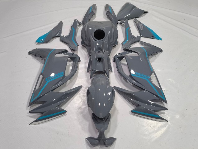 2020-2025 Kawasaki Ninja 650 EX650 Motorcycle Fairings - Grey Blue