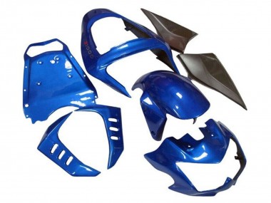 2003-2006 Kawasaki Z1000 Motorcycle Fairings - Blue Matte Black