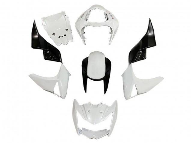 2007-2009 Kawasaki Z1000 Motorcycle Fairings - White Black