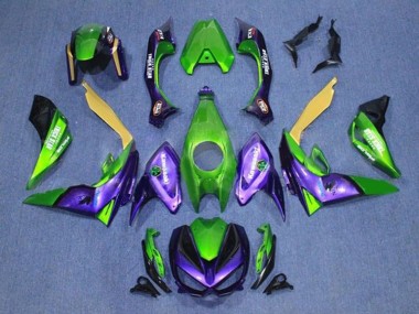 2014-2019 Kawasaki Z1000 Motorcycle Fairings - Green Yellow Purple Black