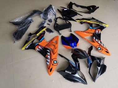 2009-2014 BMW S1000RR Motorcycle Fairings - Yellow Blue Orange Black Shark