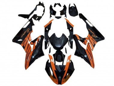 2015-2016 BMW S1000RR Motorcycle Fairing - Orange Glossy Black
