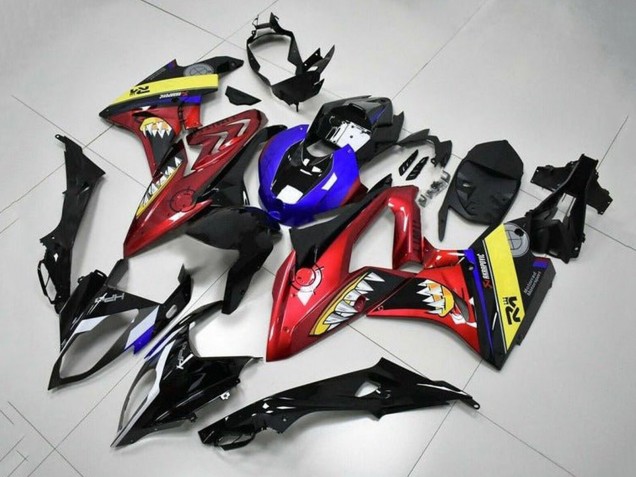 2017-2018 BMW S1000RR Motorcycle Fairings - Yellow Blue Red Black Shark