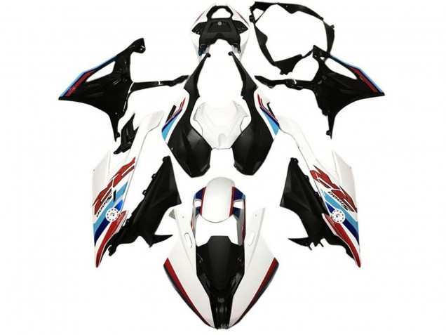 2019-2022 BMW S1000RR Motorcycle Fairings - White Blue Red Light Blue