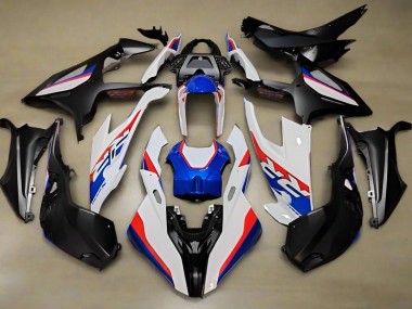 2019-2022 BMW S1000RR Motorcycle Fairings - White Red Blue Black