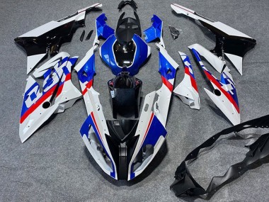 2019-2022 BMW S1000RR Motorcycle Fairings - White Blue Red Black