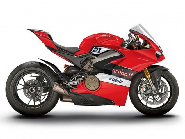2018-2019 Ducati Panigale V4 V4S Motorcycle Fairings - Red Black White Valsir