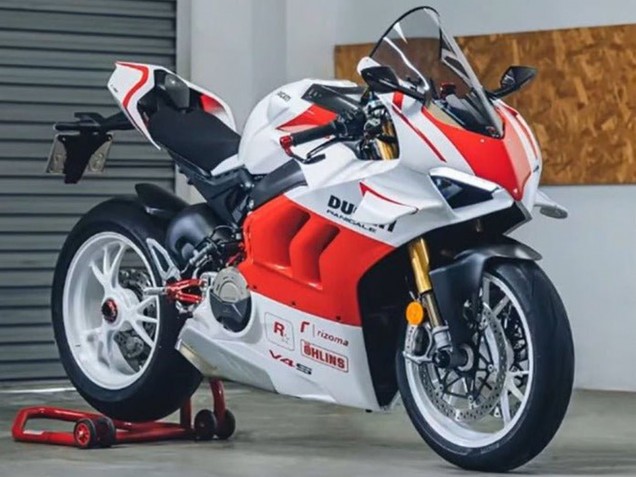 2020-2021 Ducati Panigale V4 V4S Motorcycle Fairings - White Red