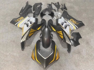 2020-2021 Ducati Panigale V4 V4S Motorcycle Fairings - White Gold Matte Black