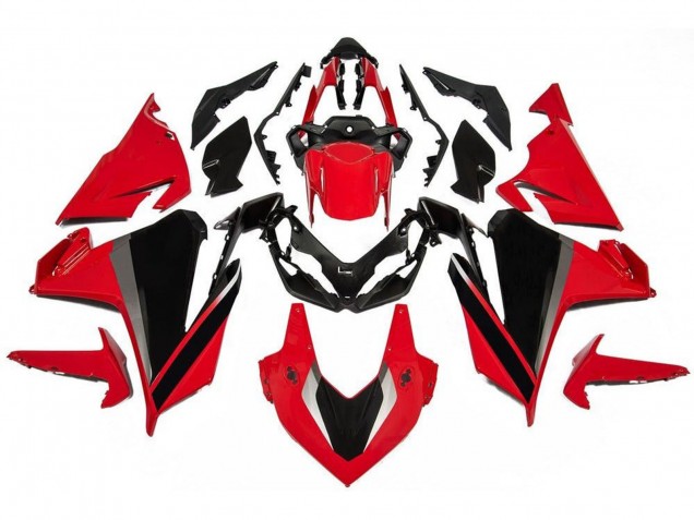 2019-2021 Honda CBR500R Motorcycle Fairings - Red Grey Black
