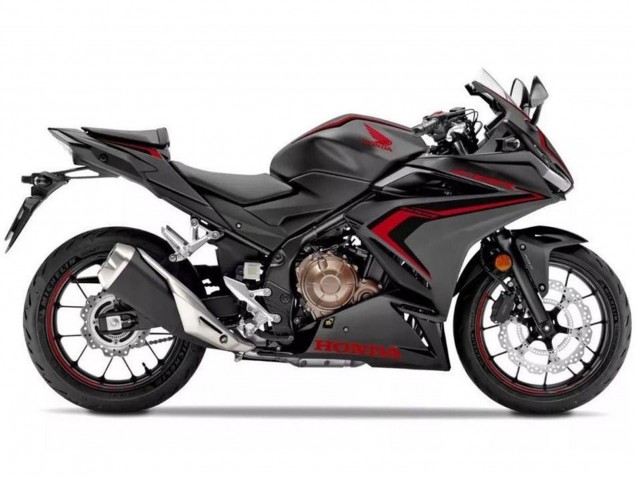 2019-2021 Honda CBR500R Motorcycle Fairings - Matte Black Red Black