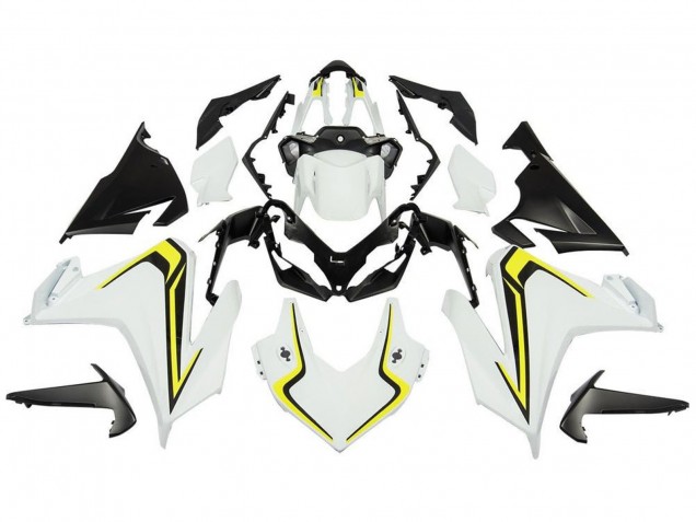 2019-2021 Honda CBR500R Motorcycle Fairings - White Yellow Black
