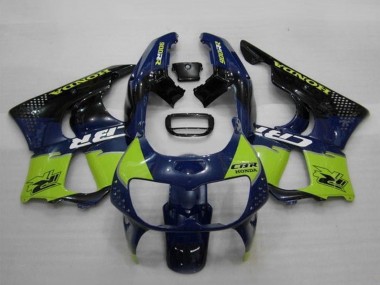 1994-1995 Honda CBR900RR 893 Motorcycle Fairings - Blue Green Glossy Black