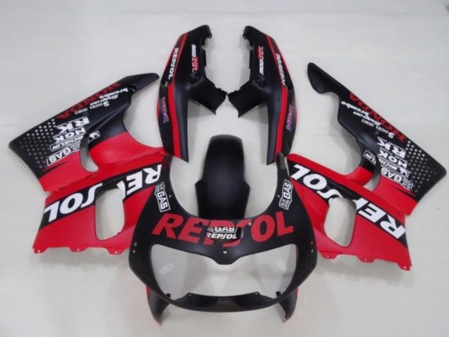 1994-1995 Honda CBR900RR 893 Motorcycle Fairings - Red Matte Black White Repsol