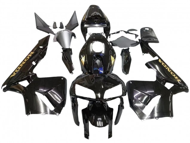 2005-2006 Honda CBR600RR Motorcycle Fairings - Black Gold