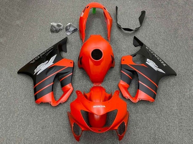 2004-2007 Honda CBR600 F4i Motorcycle Fairings - Red Matte Black