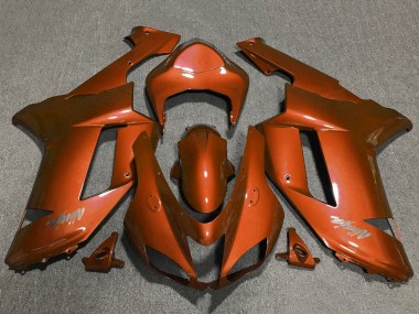 2007-2008 Kawasaki ZX6R Motorcycle Fairings - Orange