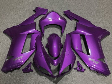 2007-2008 Kawasaki ZX6R Motorcycle Fairings - Purple