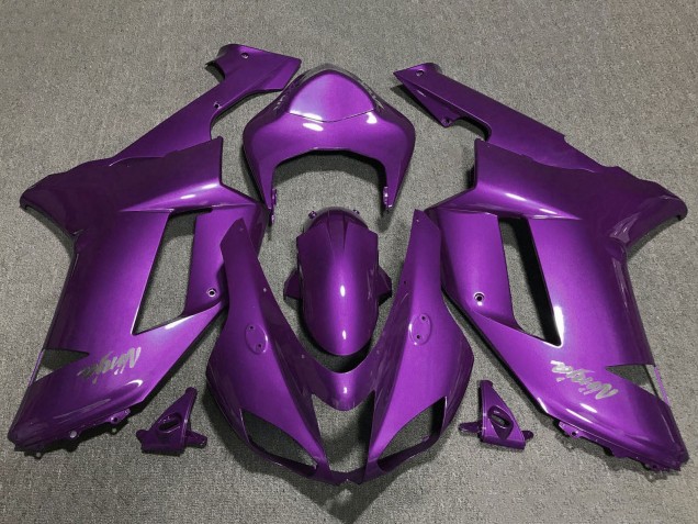 2007-2008 Kawasaki ZX6R Motorcycle Fairings - Purple