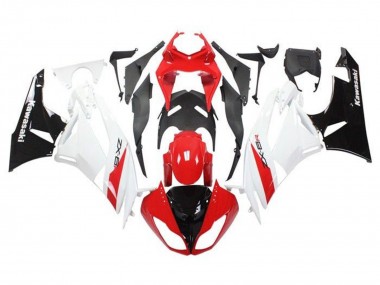 2009-2012 Kawasaki ZX6R Motorcycle Fairings - Red White Black