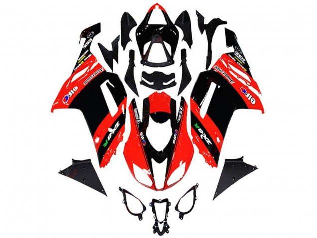 2013-2018 Kawasaki ZX6R Motorcycle Fairings - Red Black Elf