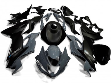 2019-2022 Kawasaki ZX6R Motorcycle Fairings - Matte Black Nardo Grey