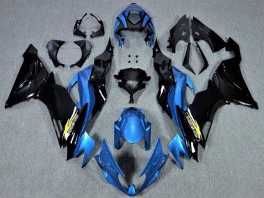2019-2022 Kawasaki ZX6R Motorcycle Fairings - Blue Glossy Black Yellow