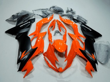 2019-2022 Kawasaki ZX6R Motorcycle Fairings - Orange Matte Black