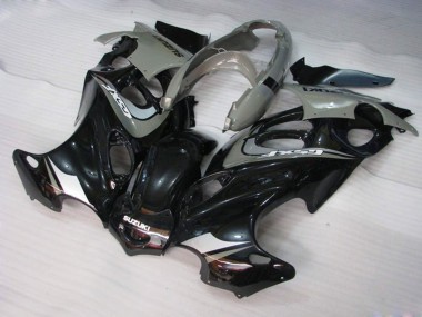 2004-2006 Suzuki GSX600F/GSX750F Motorcycle Fairings - Glossy Black Grey