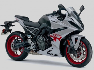 2024-2025 Suzuki GSX8R Motorcycle Fairings - Silver Black Red