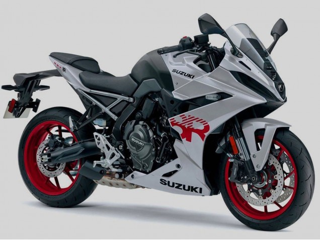 2024-2025 Suzuki GSX8R Motorcycle Fairings - Silver Black Red