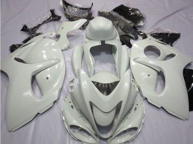 2008-2020 White Suzuki GSXR 1300 Hayabusa Motorcycle Fairings