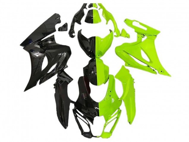 2017-2025 Suzuki GSXR1000 Motorcycle Fairings - Black Neon Green